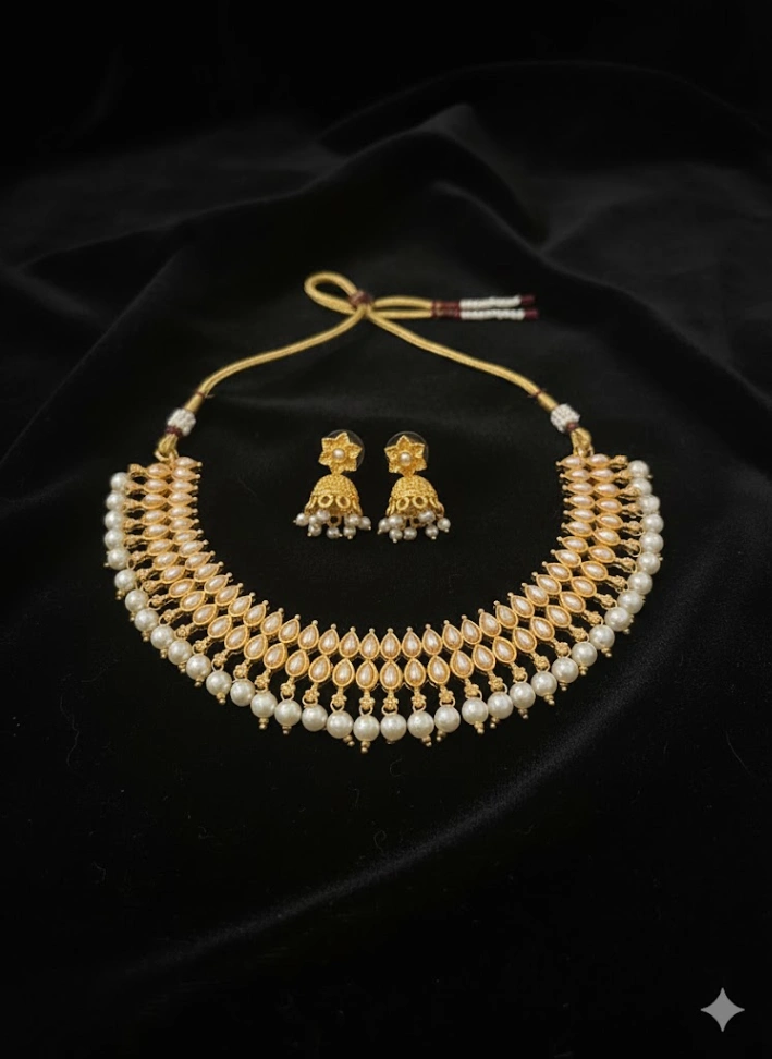 Gold Pearl lattice (Free Shipping)
