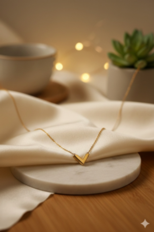 V SHAPED PENDANT CHAIN