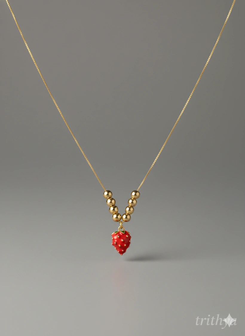 Strawberry neck chain