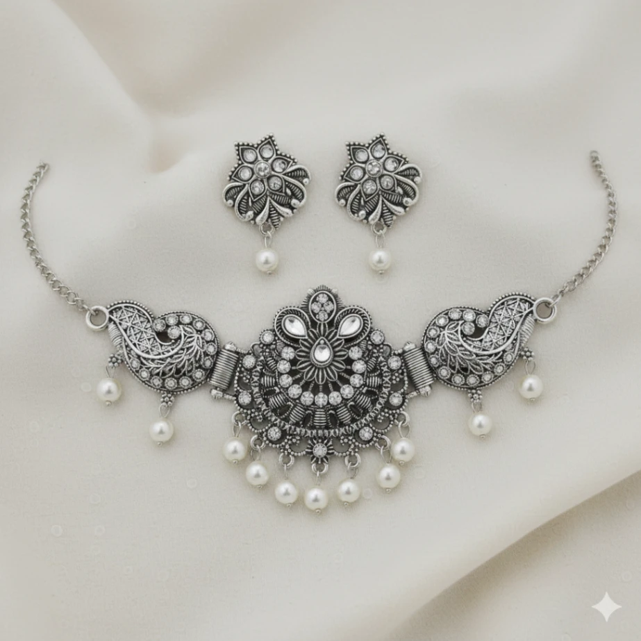 German Silver Choker