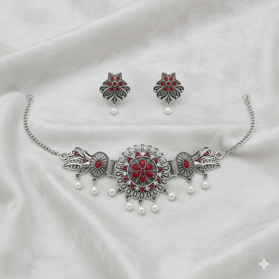 German Silver Choker