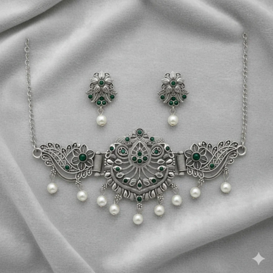 German Silver Choker