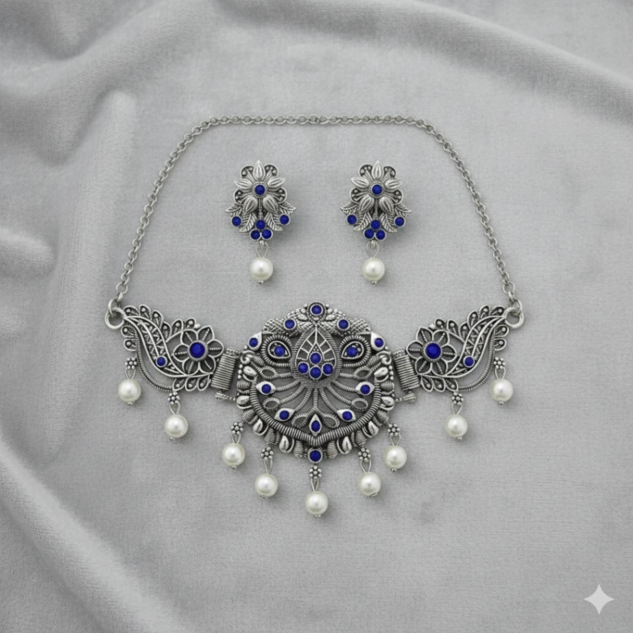 German Silver Choker