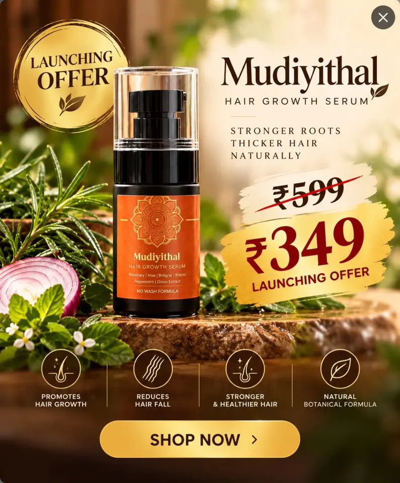 NEW MUDIYITHAL HAIR GROWTH SUPPORT SERUM