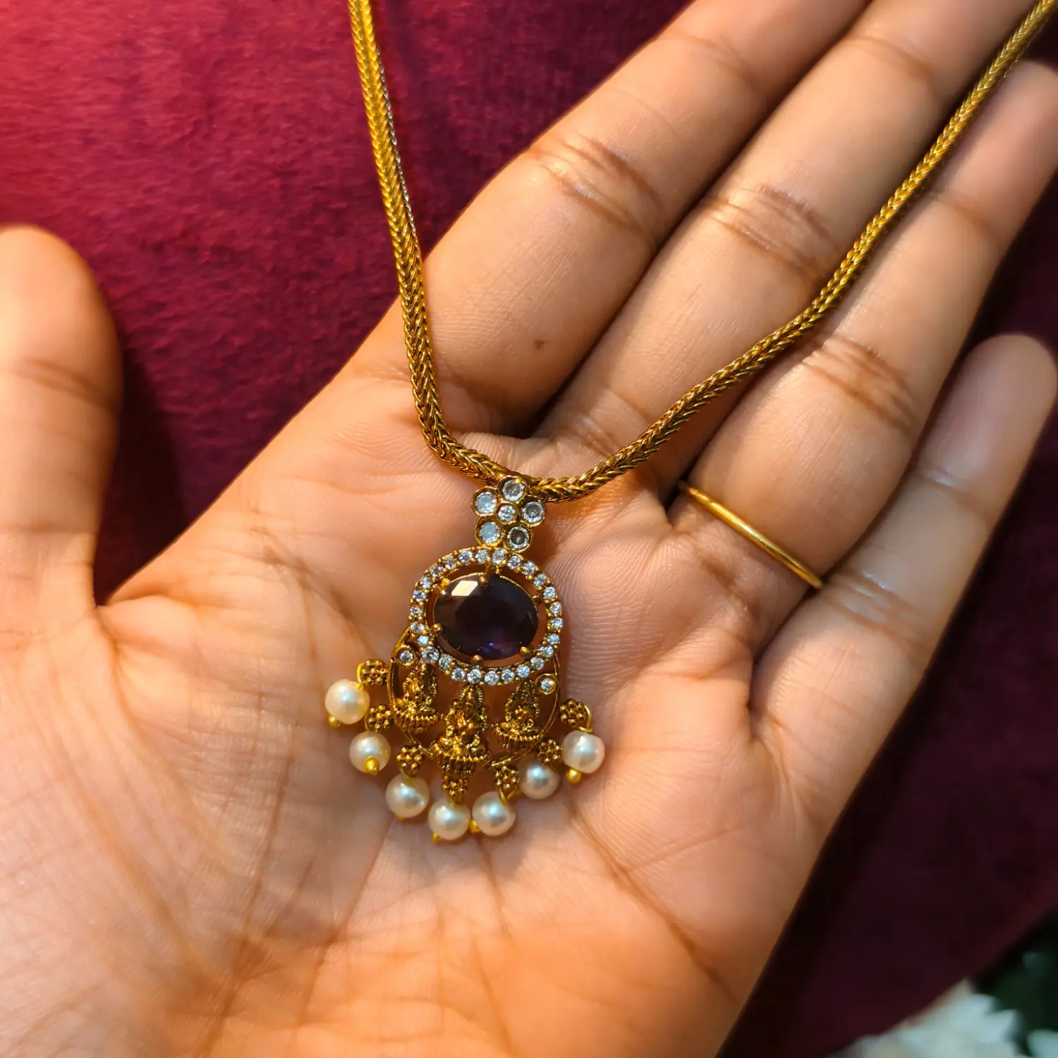 Neelanjana Violet Pendant