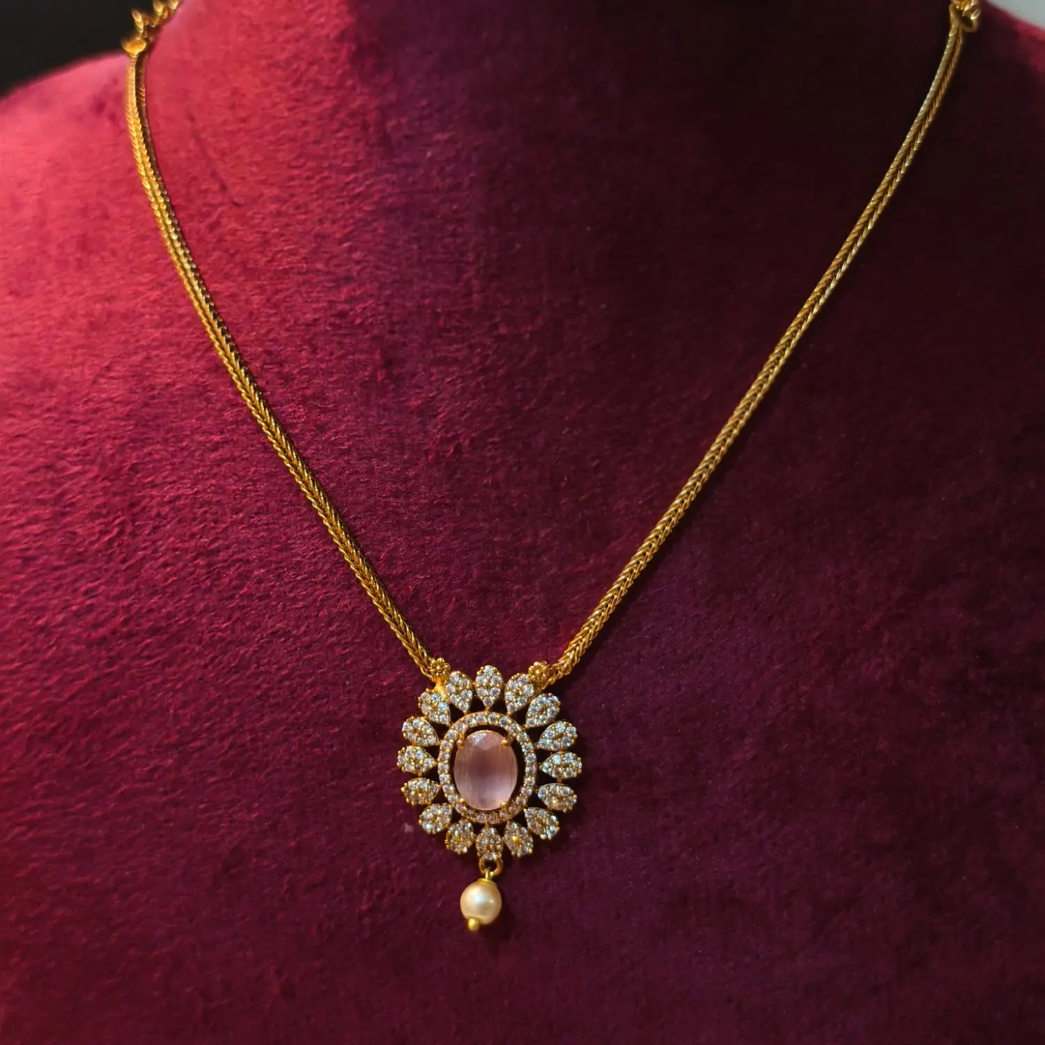 Pink Daisy Pendant