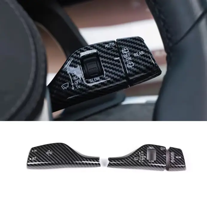 Car Wiper Switch Cover for BMW X1 X2 X3 X4 X5 X7 G01 G02 G05 SUV Turn Signal Wiper Lever Cover Decor Sticker Trim