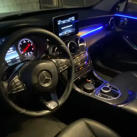 BMW F10/F30/F35/F34,18 in 1 Led Acrylic Car Ambient Light RGB 64 213 Color Symphony Acrylic APP Streamer Atmosphere Lamp Kit One Zone Dual Zone