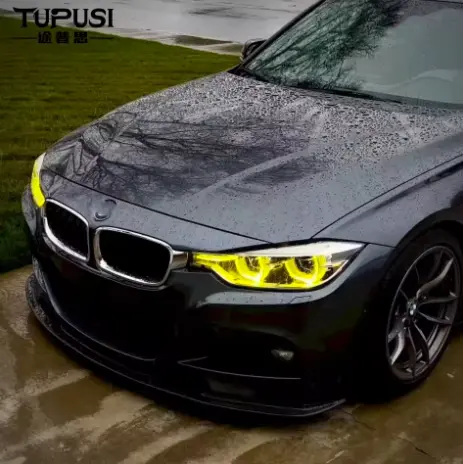 6PCS Yellow LED DRL Boards For BMW F30 F31 F35 320i 330i 340i 2016-2019 LED Headlight Daytime Running light DRL Module Angel Eye