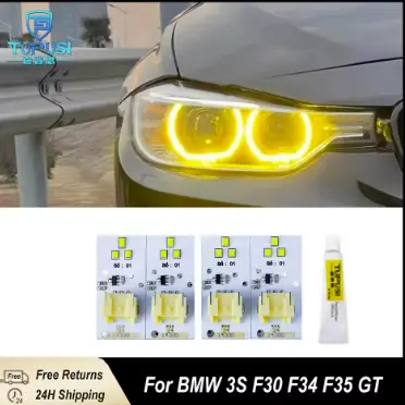 BMW 3 Series F30 F35 F34 F35 GT Daytime Running Lights Yellow Angel Eye DRL Boards for 320i 328i Pre-LCI 2012-2015