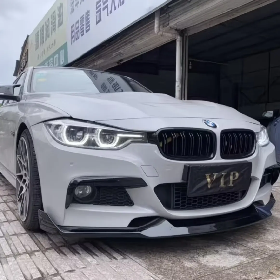 Front Bumper Lip Spoiler Splitter Surround for BMW F30 F31 340i 335i 330d 325d 320i 328i M Sport 2012-2019 Body Kits MAD Style
