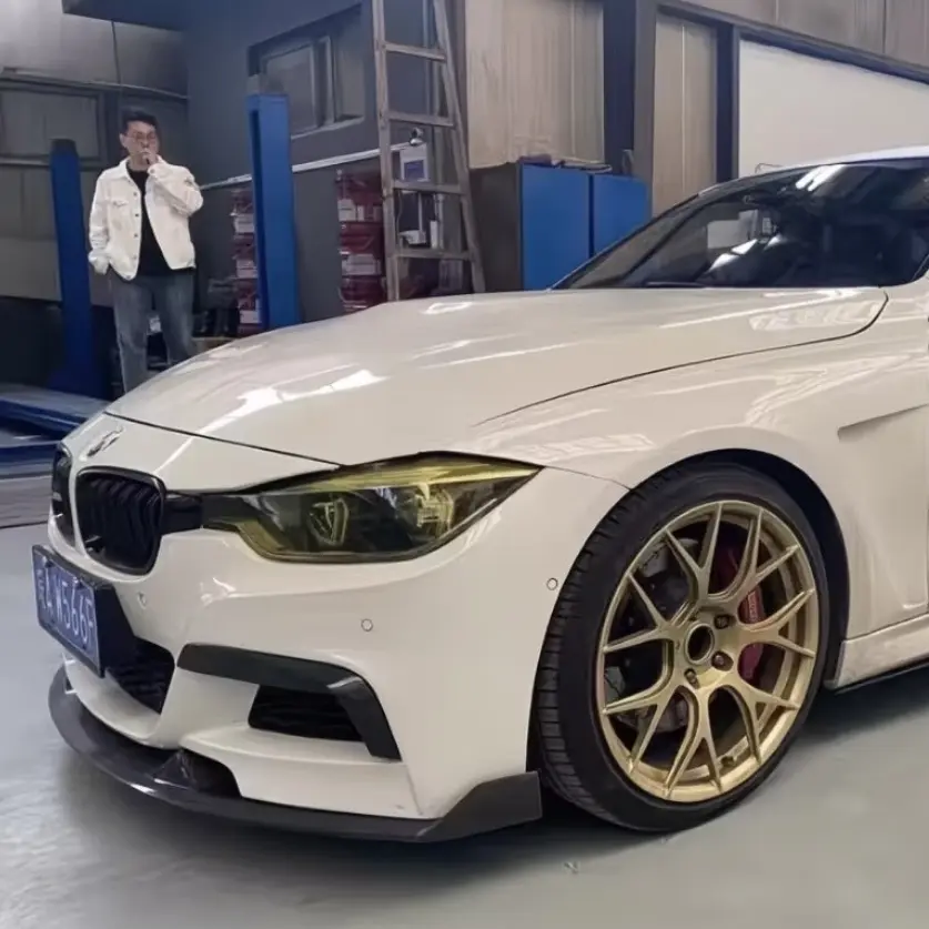 Front Bumper Lip Spoiler Splitter Surround for BMW F30 F31 340i 335i 330d 325d 320i 328i M Sport 2012-2019 Body Kits MAD Style