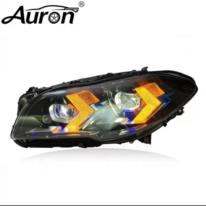 BMW F10 F11 F18 2011-2017 auto headlight assembly upgrade with headlight upgrade projector type