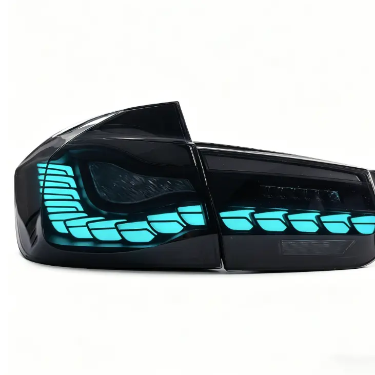 For BMW 3 Series 5 Series F10 F18 F30 F80 F35 340i 2012-2018 RGB Dragon Scale Dynamic Turn Light Taillights Plug and Play