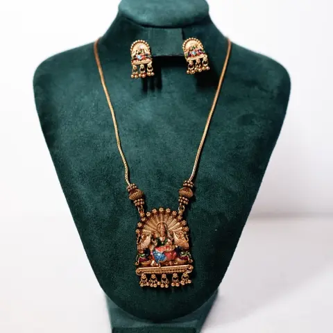 Lakshmi Temple Necklace Set-SP06