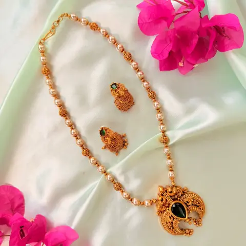 Royal Peacock Crescent Medium Haaram Set SJMH020