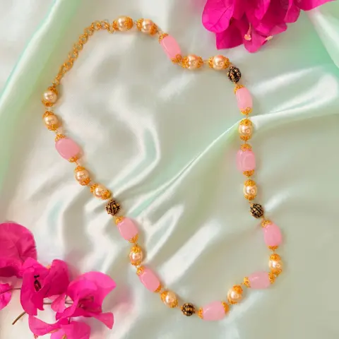 Pastel Pink Beaded Medium Haaram SJMH021