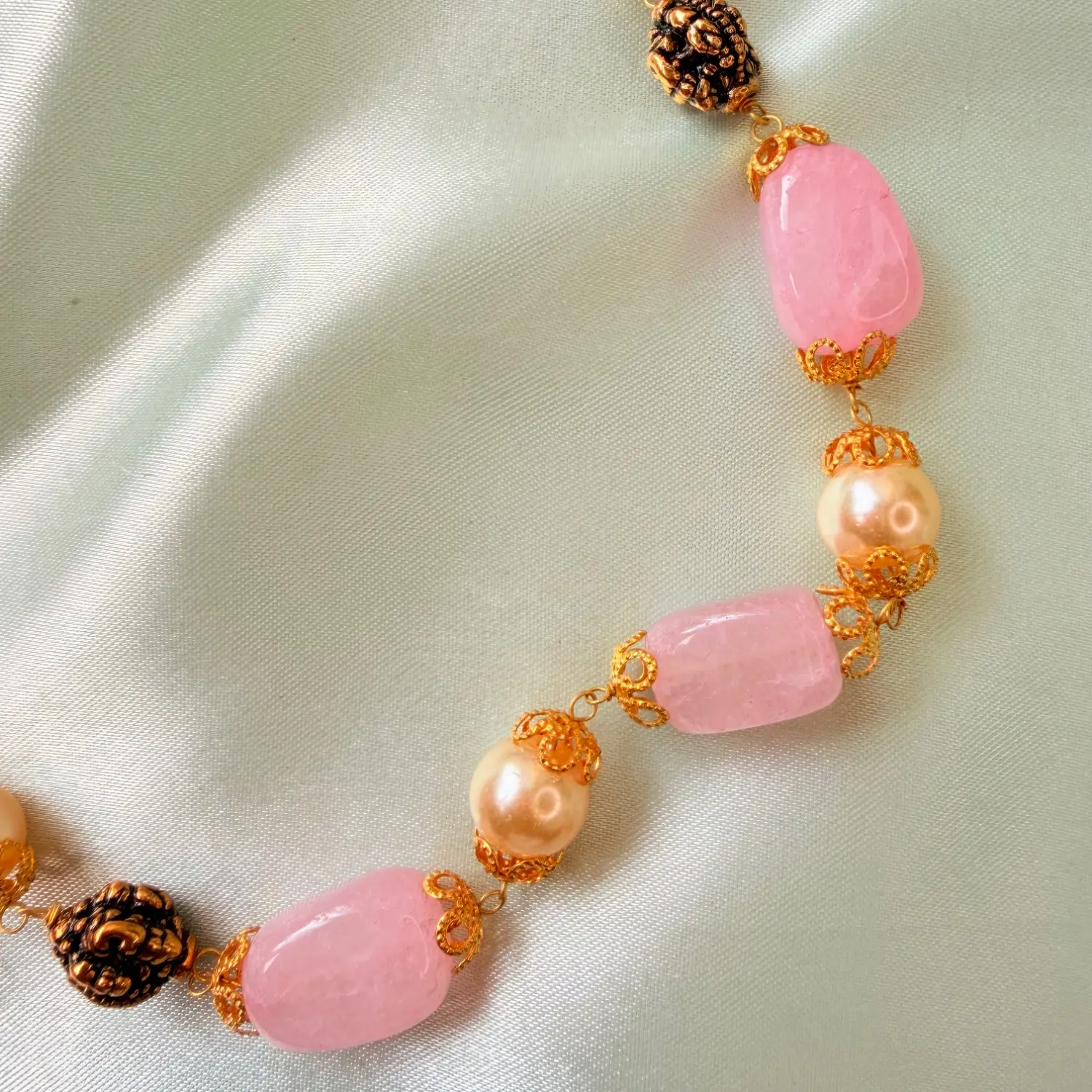 Pastel Pink Beaded Medium Haaram SJMH021