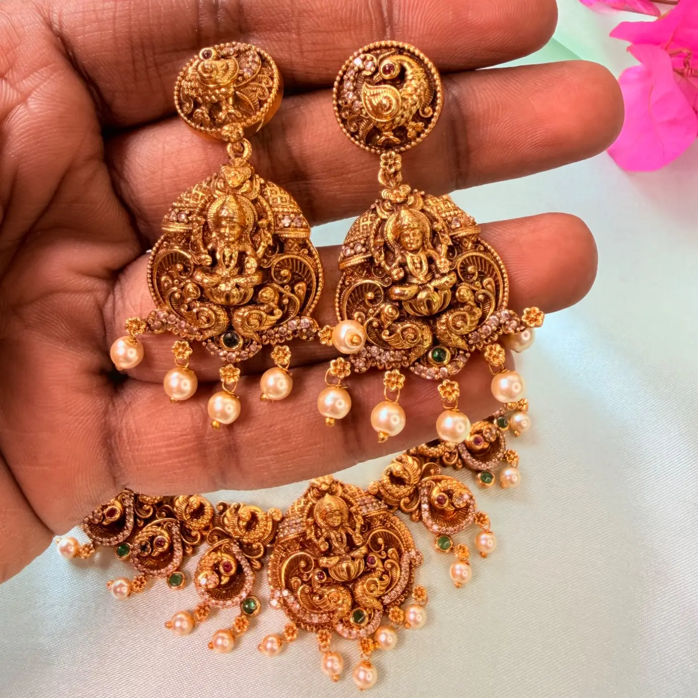 Mayura Soundarya Premium Antique Temple Set SJPM015