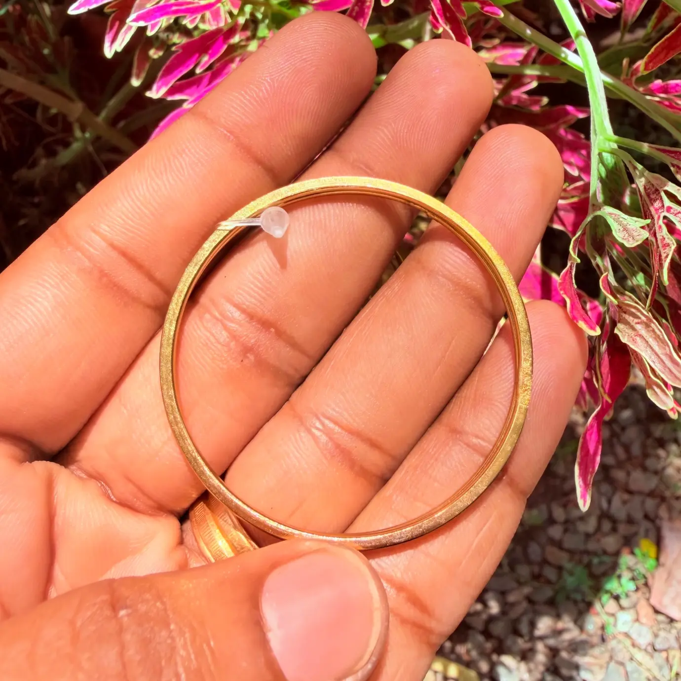 Classic Sleek Plain Gold-Polished Kids Bangle Setof 12 Size 2-6yrs