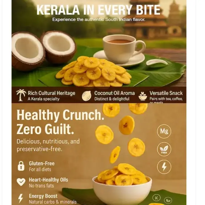 KERALA'S  BEST BANANA CHIPS IN COCONUT Oil