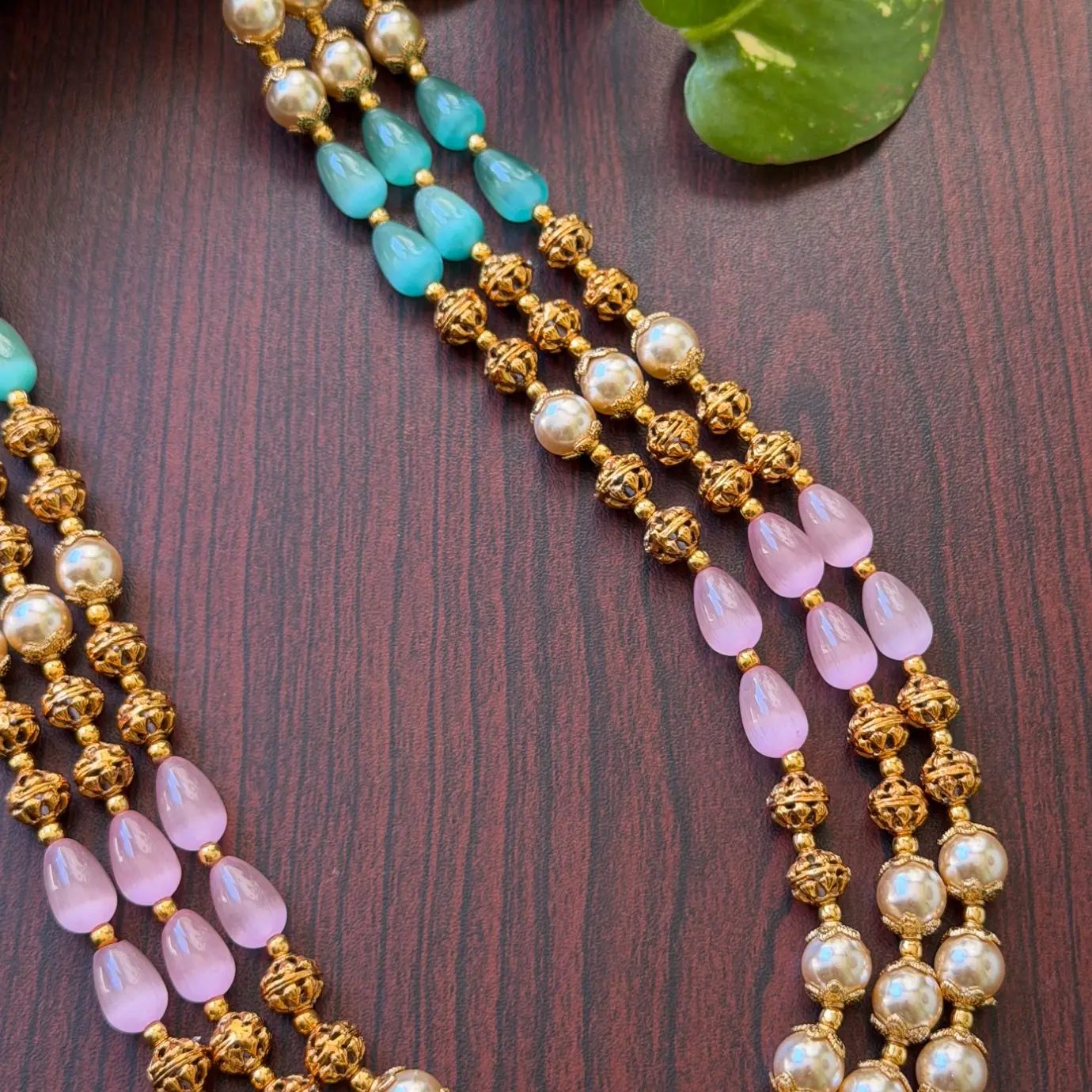Three-Layer Pastel Bead & Pearl Haram SJMH027