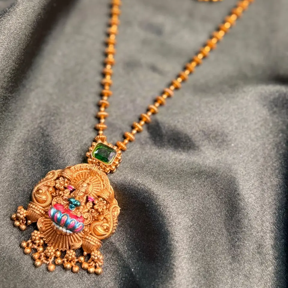 Lakshmi Haaram Set – Necklace & Earrings