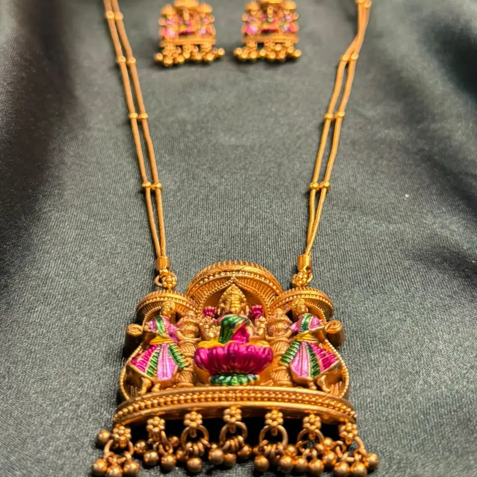 Meenakshi Haaram Set - Necklace & Matching Earrings