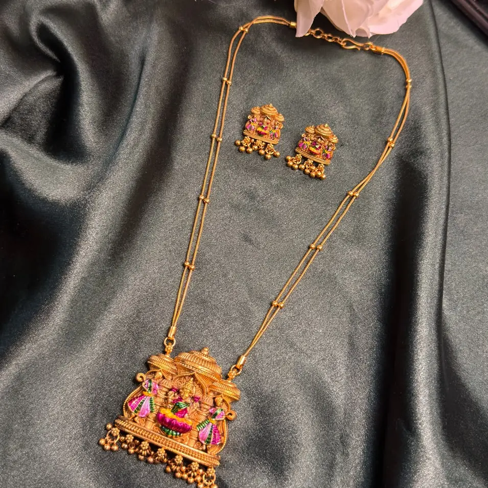 Meenakshi Haaram Set - Necklace & Matching Earrings