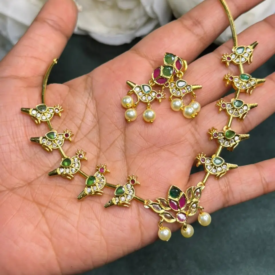 Parrot Necklace with Earrings
