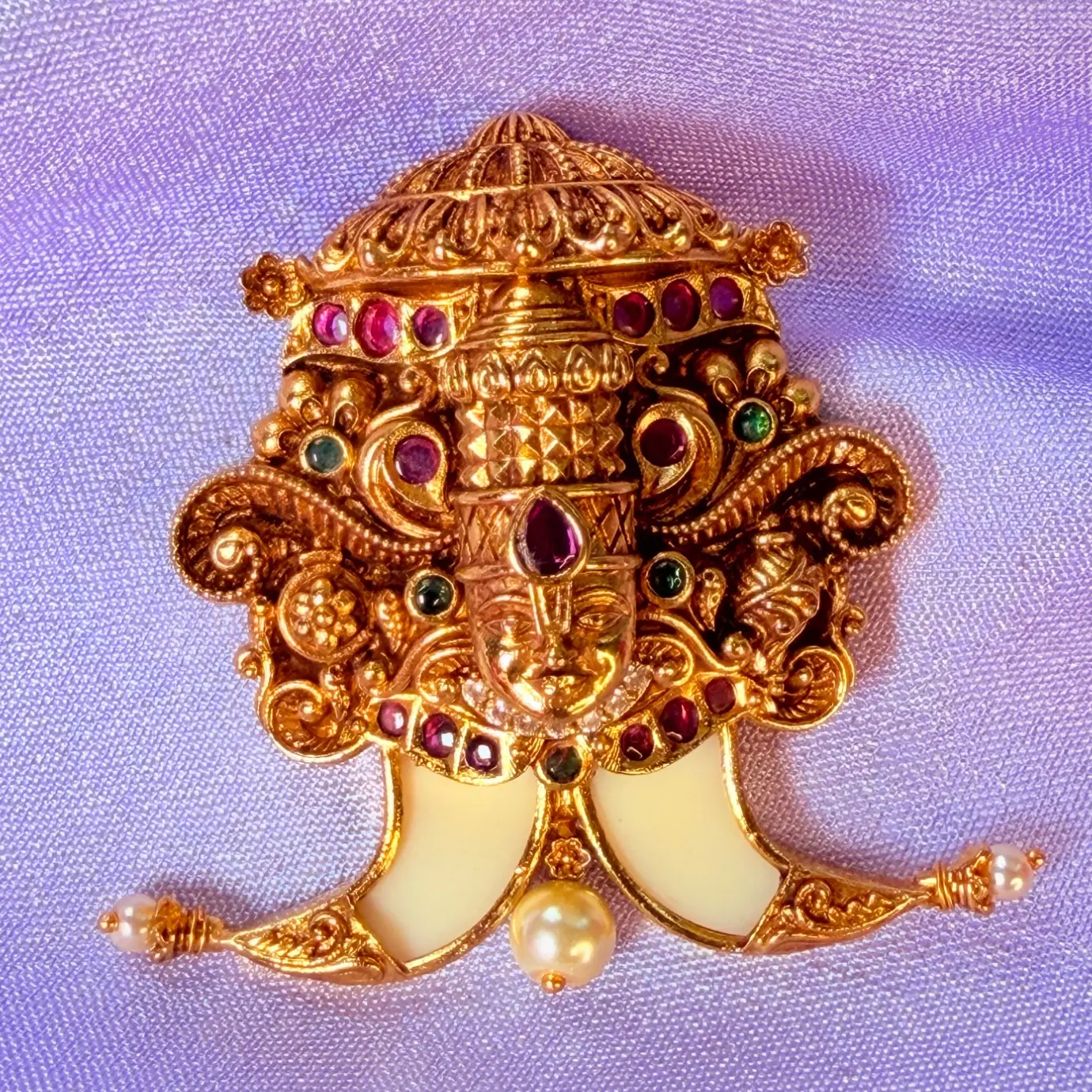Sri Balaji Antique Huliuguru Pendant