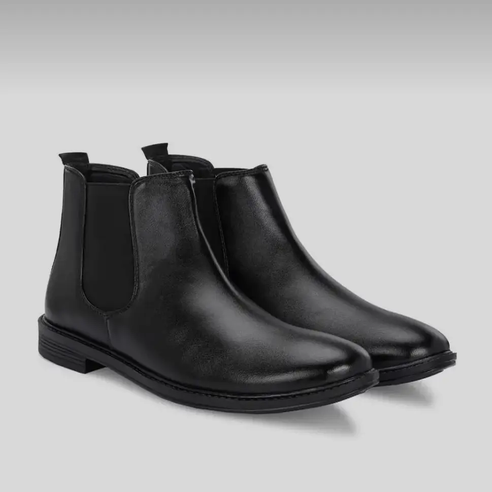 Men Black Chelsea Ankle Boots