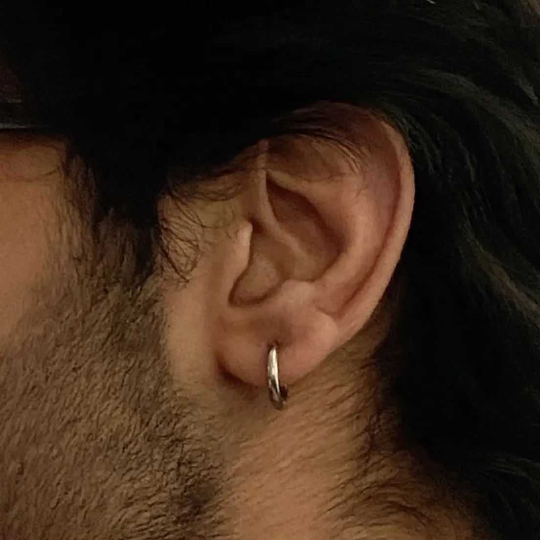 Silver Mens earrings