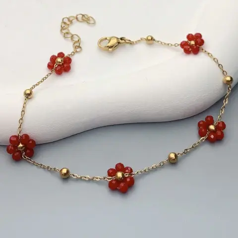 Red floral