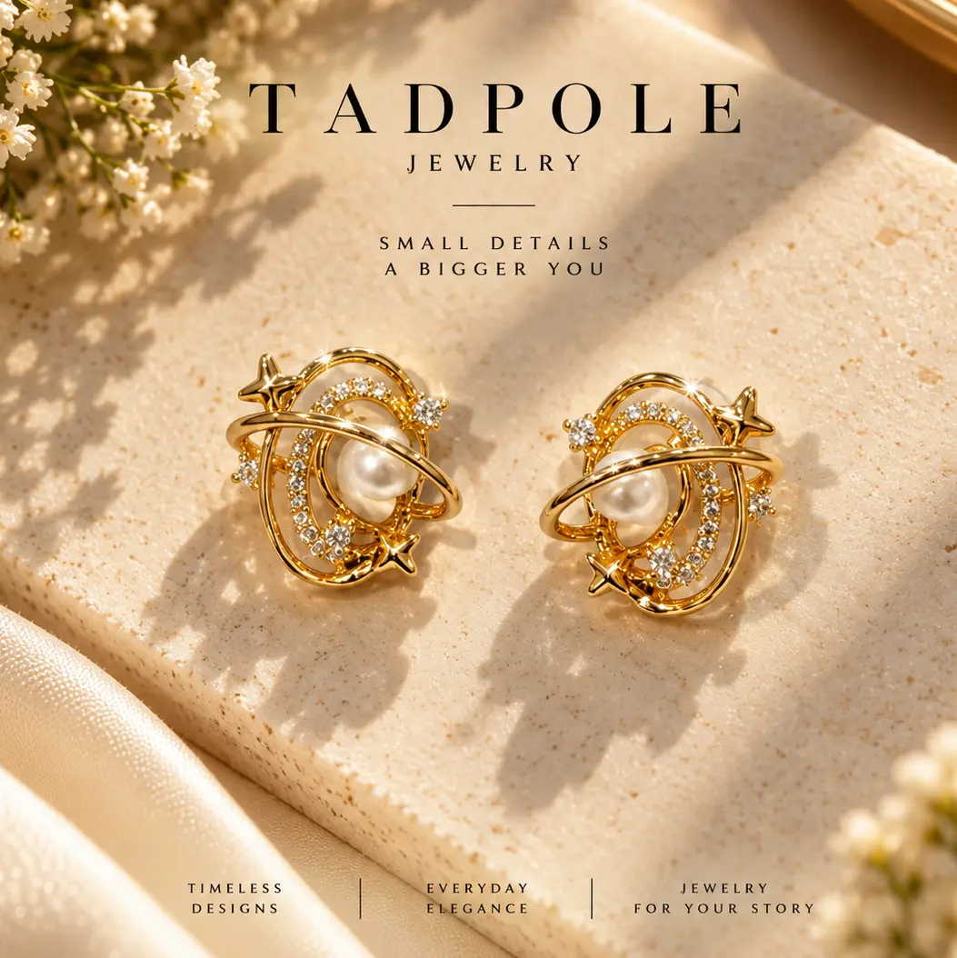 Statement Earring -Celestial Orbit