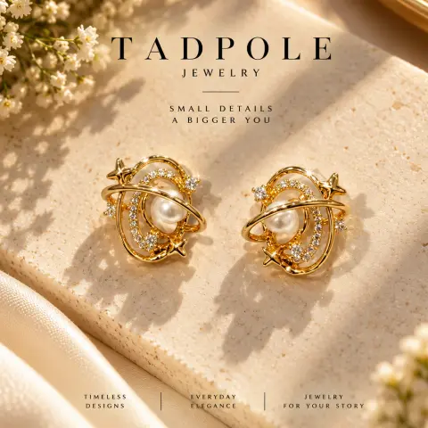 Statement Earring -Celestial Orbit