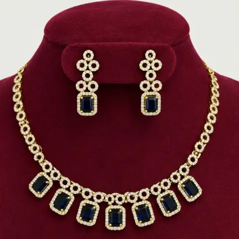 Midnight Sapphire Necklace Set