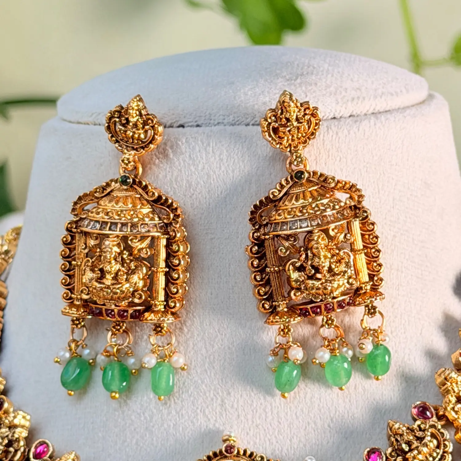 Goddess Lakshmi Temple Bridal Combo Set SJSB022