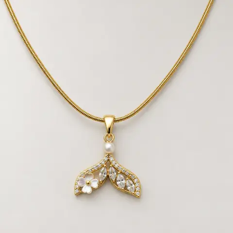 316L Mermaid Pearl Necklace | 5643