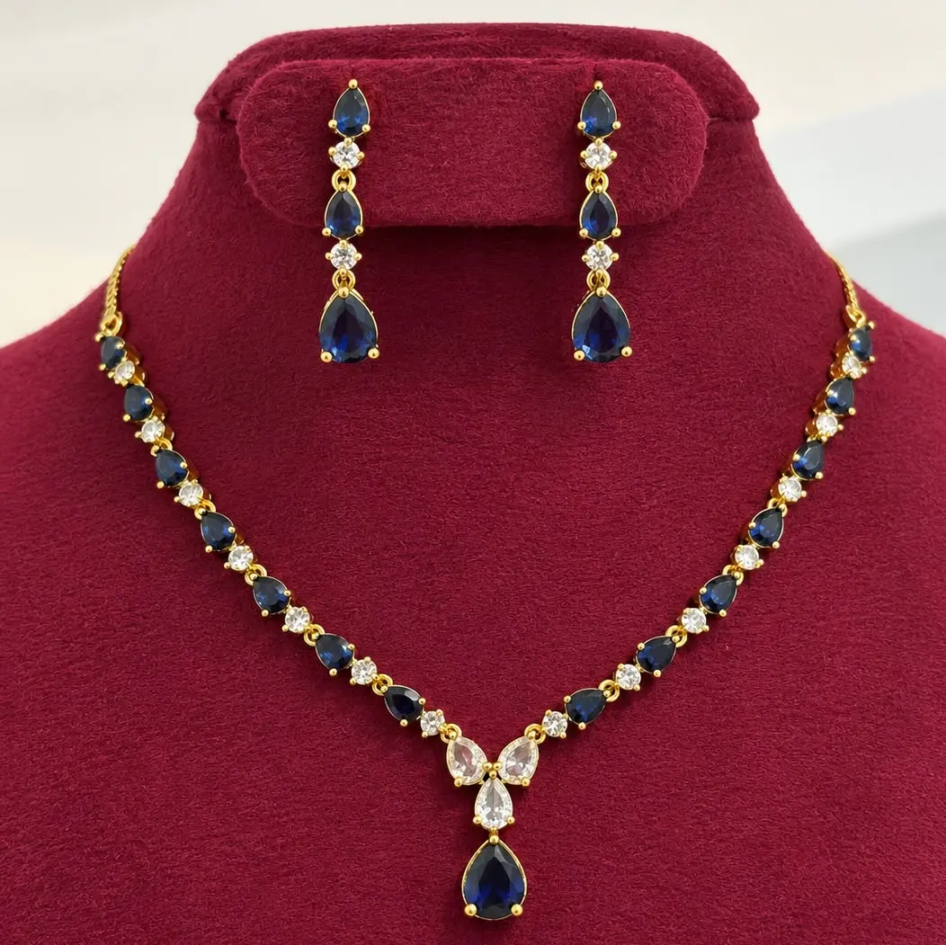 Neelanjana AD stone necklace