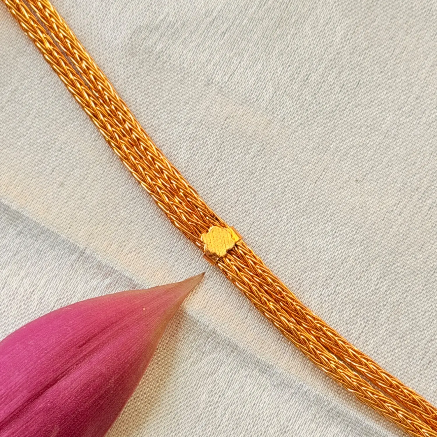 Classic Minimalist 26 Inches Gold-Plated Multi-Strand Chain Necklace