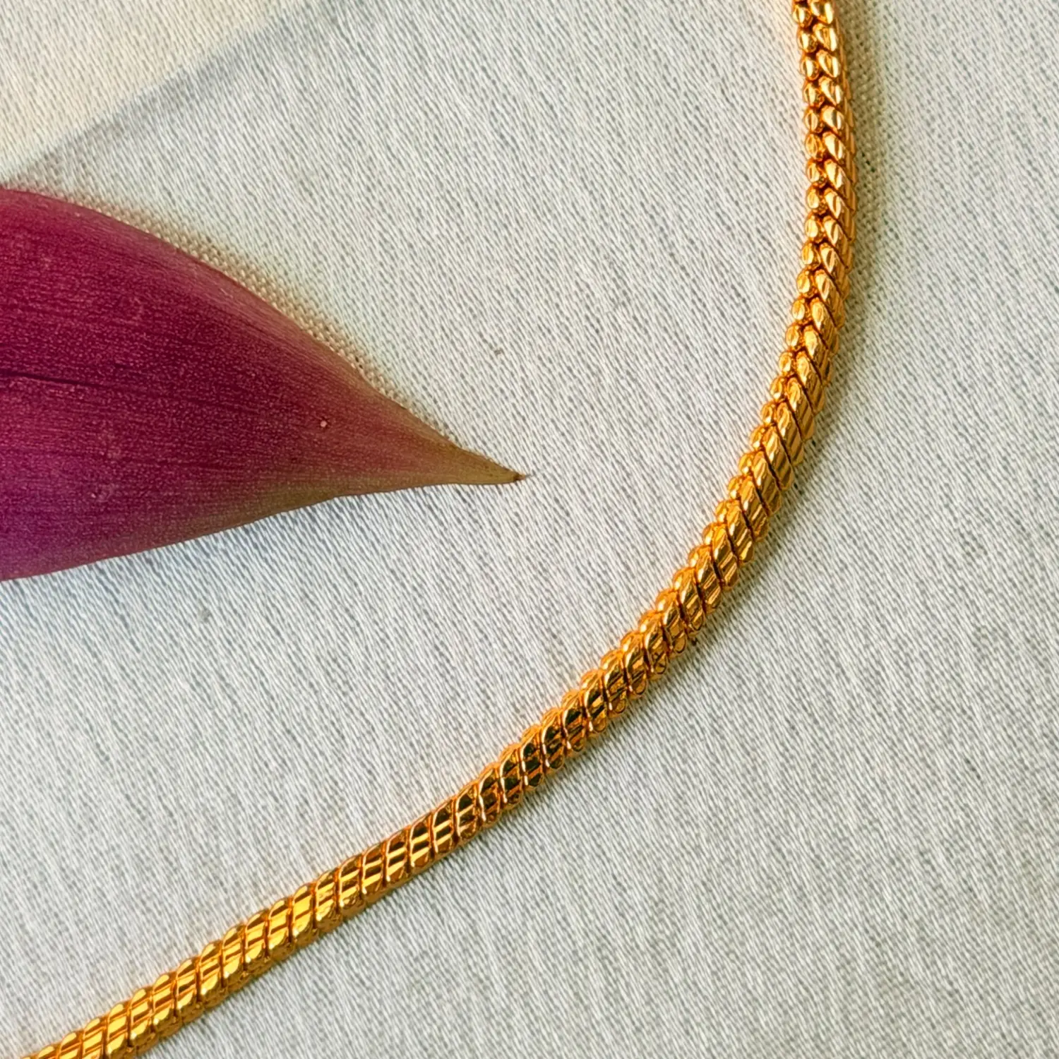 Classic Minimalist 26 Inches Gold-Plated Chain Necklace