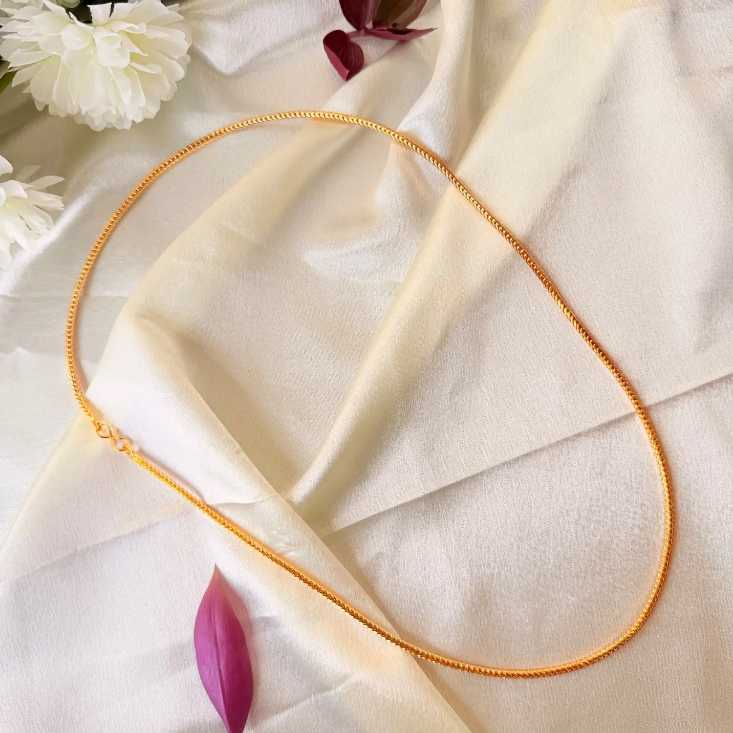 Classic Minimalist 26 Inches Gold-Plated Chain Necklace