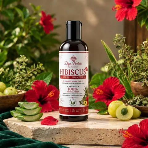 Hibiscus herbal shampoo