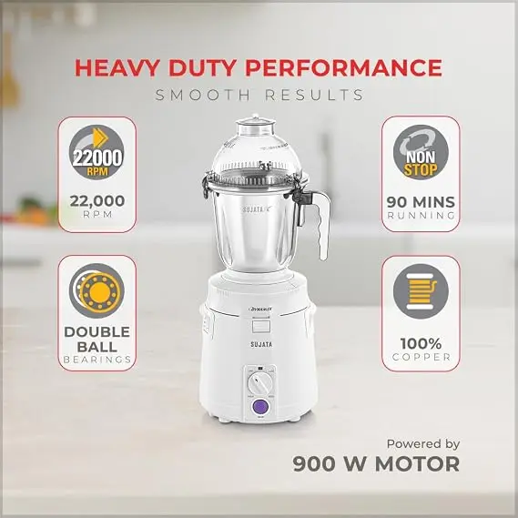 Sujata Dynamix 900 Watts Mixer Grinder