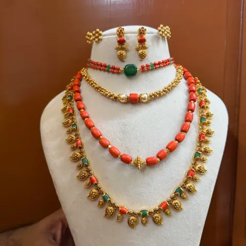 Premium Havala Combo with 3 pairs of earrings