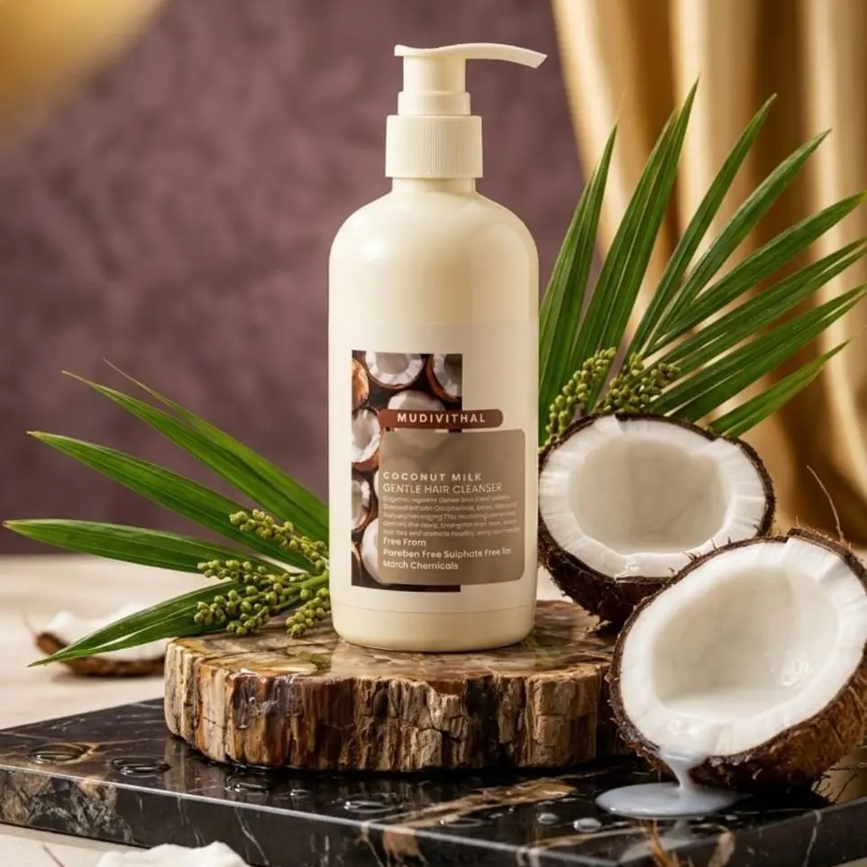 Mudiyithal Coconut Milk Gentle Hair Cleanser & Conditioner