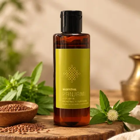 Mudiyithal Panjami Bhringraj Flaxseed Shampoo 50ml