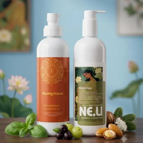 Mudiyithal Mothermade Hair Protein Oil — 90 Days Combo