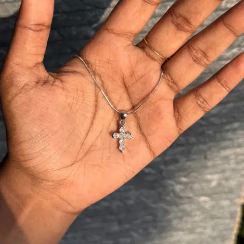 Tiny Silver Cross